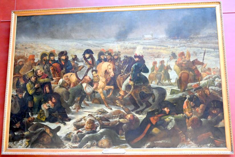 Antoine-Jean Gros (1795–1826), Napoleon auf dem Schlachtfeld von Eylau am 9. Februar 1807, Paris, Musée du Louvre, Saal 700, vor 1808