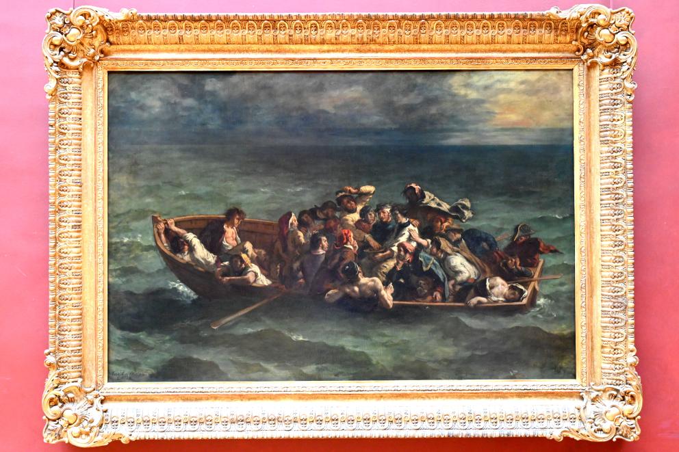 Eugène Delacroix (1820–1862), Der Schiffbruch des Don Juan, Paris, Musée du Louvre, Saal 700, 1840