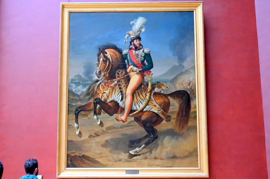 Antoine-Jean Gros (1795–1826), Reiterporträt des Joachim Murat, König von Neapel von 1808 bis 1815, Paris, Musée du Louvre, Saal 700, vor 1812