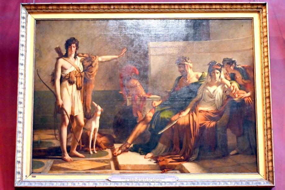 Pierre Narcisse Guérin (1798–1818), Phaidra und Hippolytos, Paris, Musée du Louvre, Saal 701, vor 1802, Bild 1/2