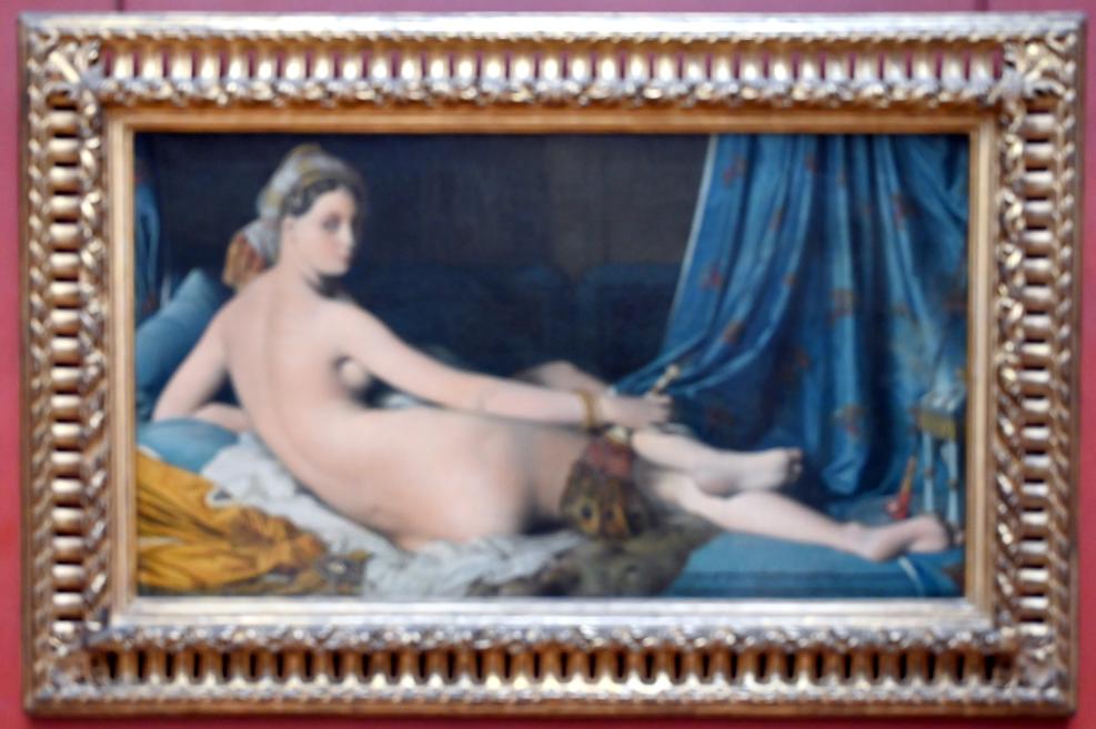 Jean-Auguste-Dominique Ingres (1805–1856), Odaliske (Die Große Odaliske), Paris, Musée du Louvre, Saal 702, 1814, Bild 1/2