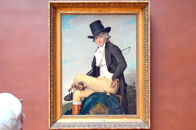 Jacques-Louis David (1782–1824), Porträt des Pierre Sériziat (1757-1847), Schwager des Künstlers, Paris, Musée du Louvre, Saal 702, vor 1795