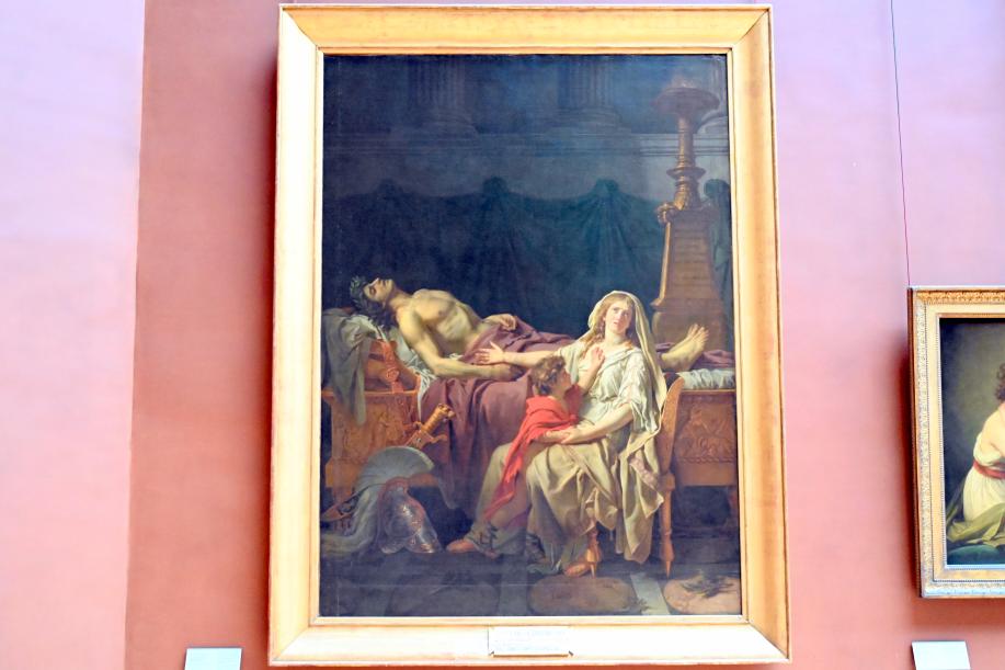 Jacques-Louis David (1782–1824), Andromache trauert um Hektor, Paris, Musée du Louvre, Saal 702, vor 1783, Bild 1/2