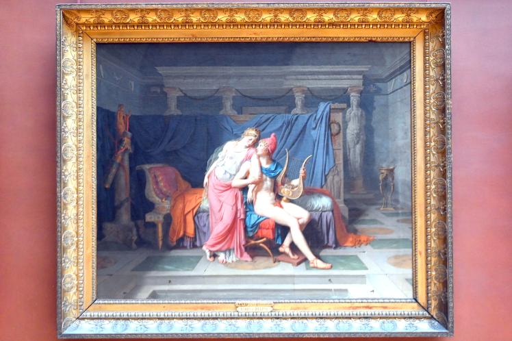 Jacques-Louis David (1782–1824), Die Liebe zwischen Paris und Helena, Paris, Musée du Louvre, Saal 702, 1788, Bild 1/2
