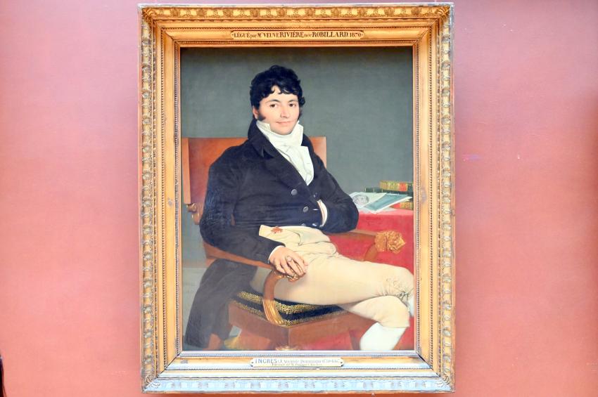 Jean-Auguste-Dominique Ingres (1805–1856), Porträt des Philibert Rivière (1766-1816), Paris, Musée du Louvre, Saal 702, 1805