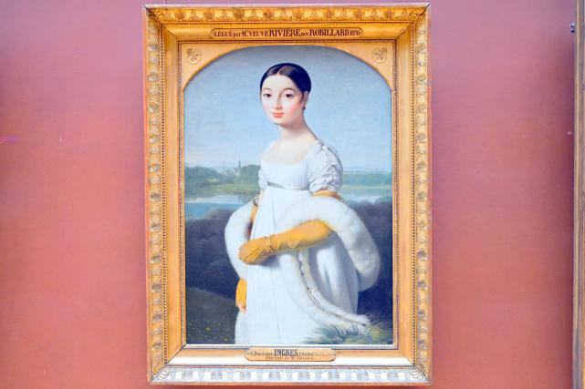 Jean-Auguste-Dominique Ingres (1805–1856), Porträt der Caroline Rivière (1793-1807), Paris, Musée du Louvre, Saal 702, vor 1806, Bild 1/2
