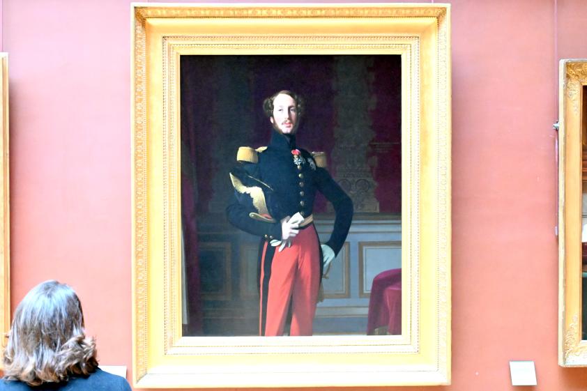 Jean-Auguste-Dominique Ingres (1805–1856), Porträt des Ferdinand Philippe de Bourbon-Orléans, Herzog von Orléans und Prinz Royal (1810-1842), Paris, Musée du Louvre, Saal 702, 1842