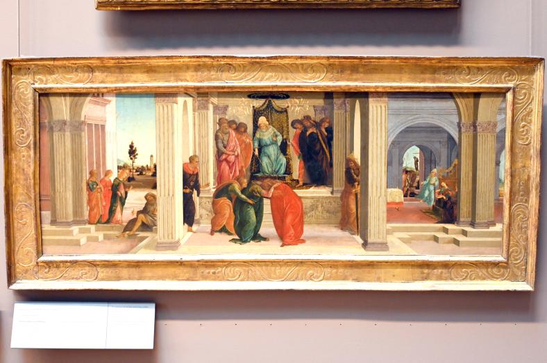 Sandro Botticelli (1462–1500), Szenen aus dem Leben der Esther, Paris, Musée du Louvre, Saal 708, um 1475