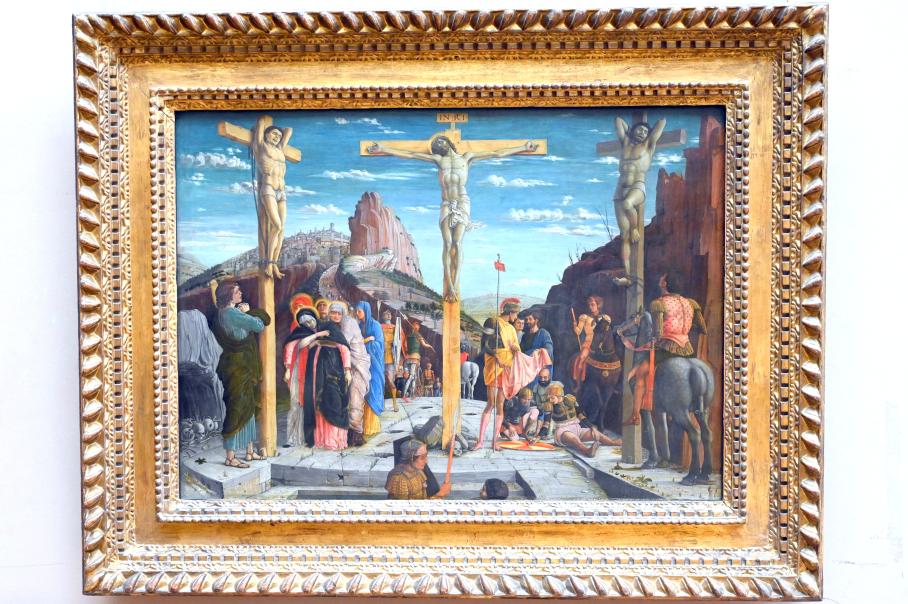 Andrea Mantegna (1451–1505), Kreuzigung, Verona, San Zeno Maggiore, jetzt Paris, Musée du Louvre, Saal 710a, 1456–1459