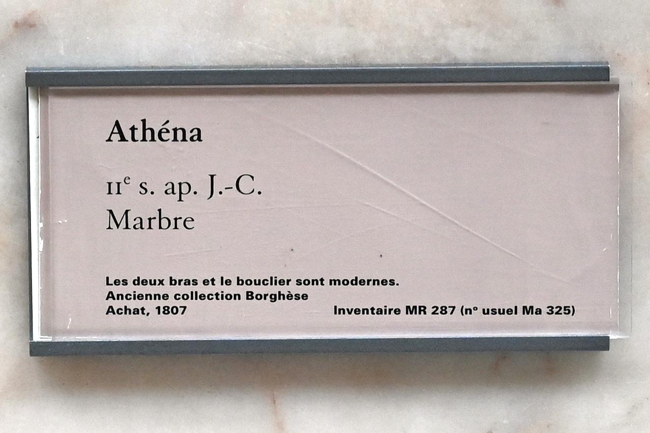 Athena, Paris, Musée du Louvre, Saal 710a, 2. Jhd., Bild 2/2