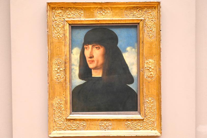Giovanni Bellini (1452–1515), Porträt eines Mannes, Paris, Musée du Louvre, Saal 710b, um 1500, Bild 1/2