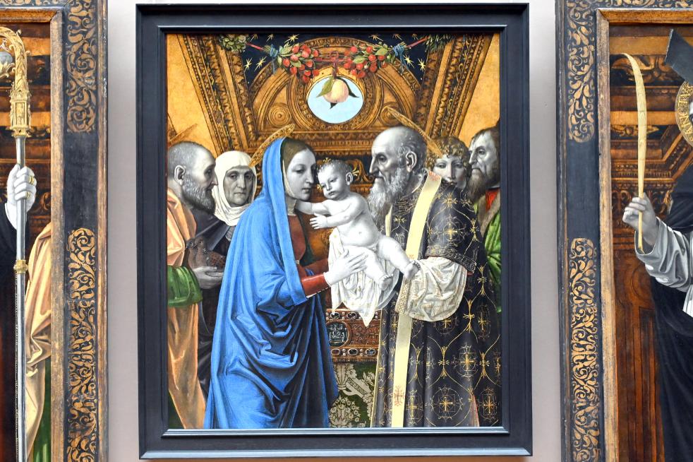 Ambrogio da Fossano (Bergognone) (1490–1516), Darstellung des Herrn, Paris, Musée du Louvre, Saal 710c, um 1494, Bild 2/5
