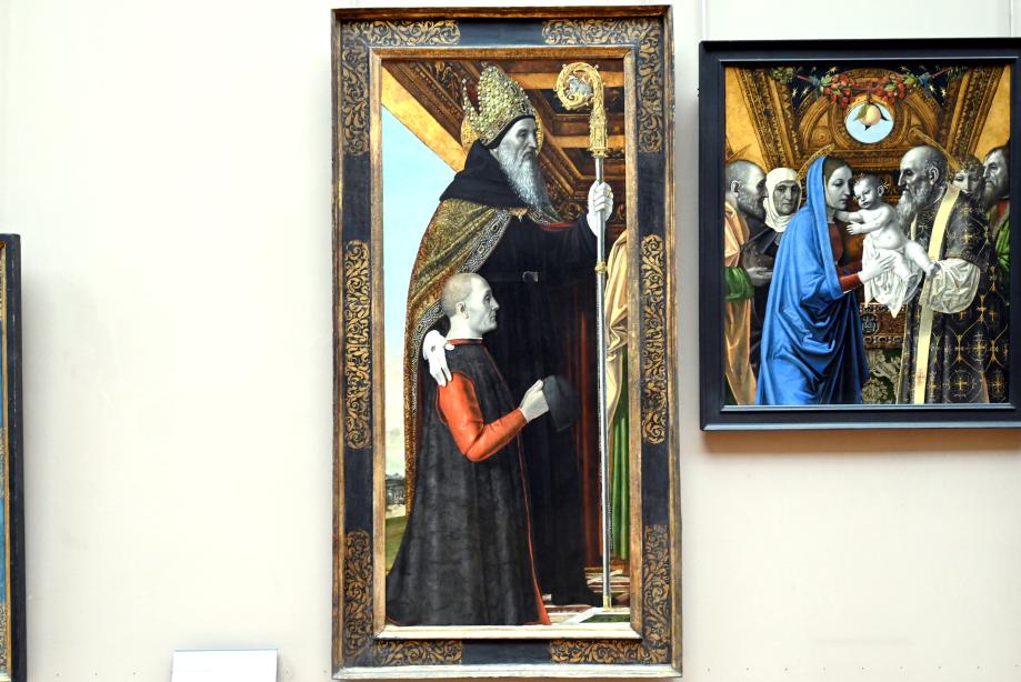 Ambrogio da Fossano (Bergognone) (1490–1516), Darstellung des Herrn, Paris, Musée du Louvre, Saal 710c, um 1494, Bild 3/5