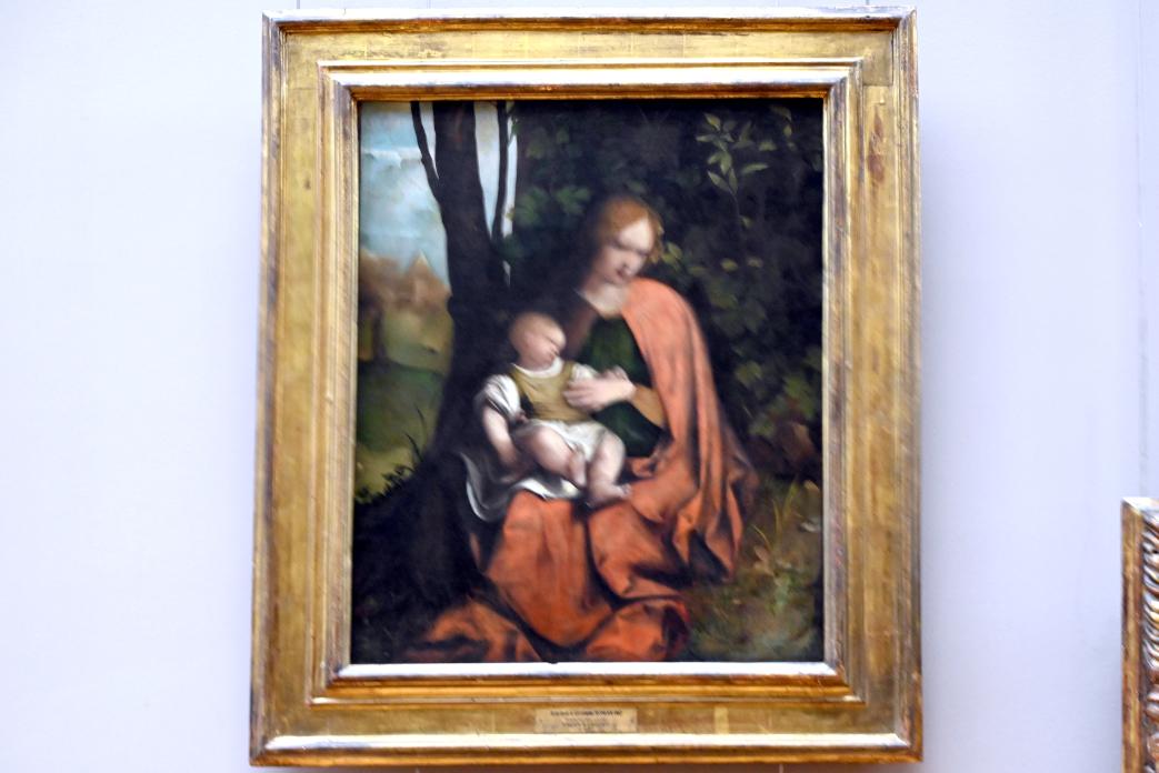 Girolamo Romanino (1507–1540), Maria mit Kind, Paris, Musée du Louvre, Saal 710d, um 1507–1508