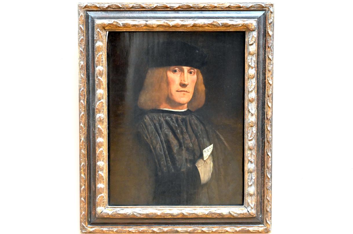 Giovanni Francesco Caroto (1501–1527), Porträt des Bernardo di Salla, Paris, Musée du Louvre, Saal 710d, um 1510–1515