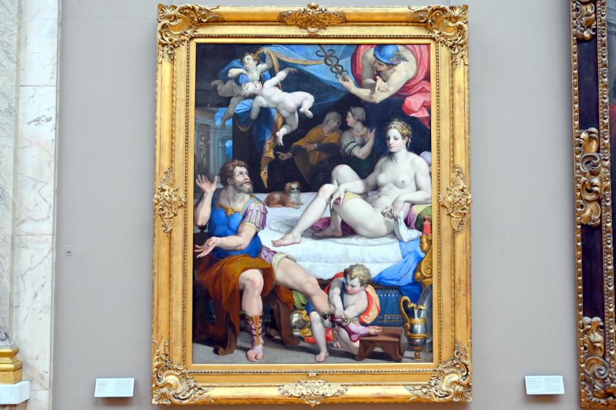 Orazio Samacchini (1565–1575), Merkur befiehlt Aeneas, Dido zu verlassen, Paris, Musée du Louvre, Saal 712c, um 1560–1570, Bild 1/2