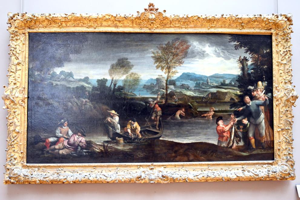 Annibale Carracci (1582–1609), Der Fischfang, Paris, Musée du Louvre, Saal 712c, um 1585–1588