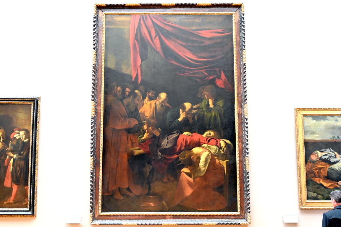 Michelangelo Merisi da Caravaggio (1594–1610), Tod der Königin, Rom, Santa Maria della Scala, jetzt Paris, Musée du Louvre, Saal 712d, 1605–1606, Bild 1/2