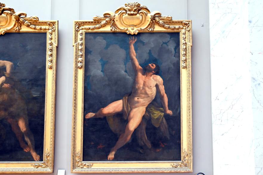 Guido Reni (1596–1641), Herkules auf dem Scheiterhaufen, Mantua, Villa La Favorita, jetzt Paris, Musée du Louvre, Saal 716a, 1617–1619