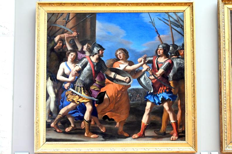 Giovanni Francesco Barbieri (Il Guercino) (1612–1659), Hersilia trennt Romulus und Tatius, Paris, Musée du Louvre, Saal 716b, 1645, Bild 1/2