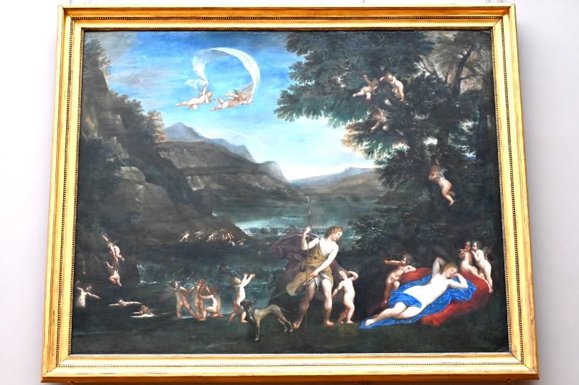 Francesco Albani (1599–1655), Adonis wird von Amoren zur Venus geführt, Mantua, Villa La Favorita, jetzt Paris, Musée du Louvre, Saal 716d, 1621–1633