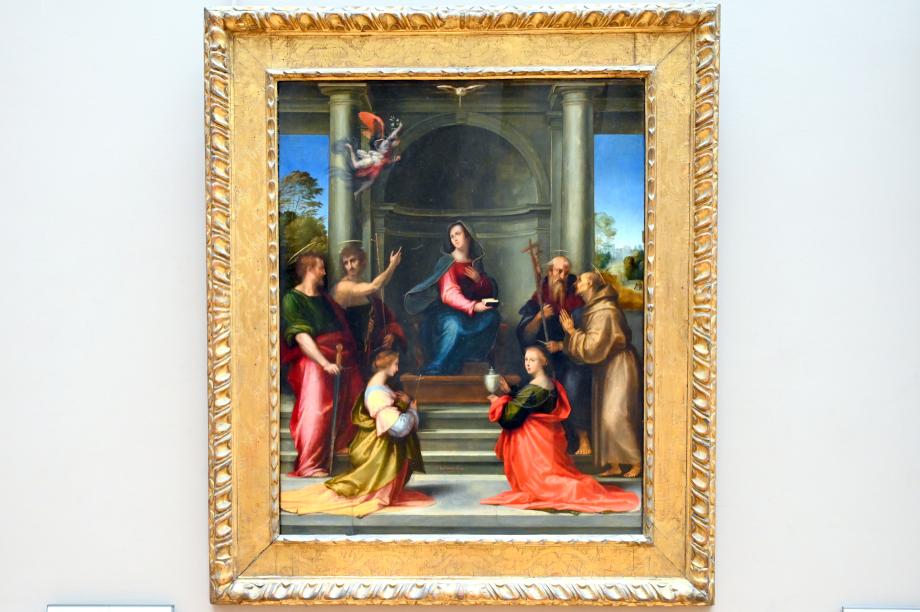 Fra Bartolomeo (Baccio della Porta) (1495–1516), Die Menschwerdung Christi, Paris, Musée du Louvre, Saal 710j, 1515