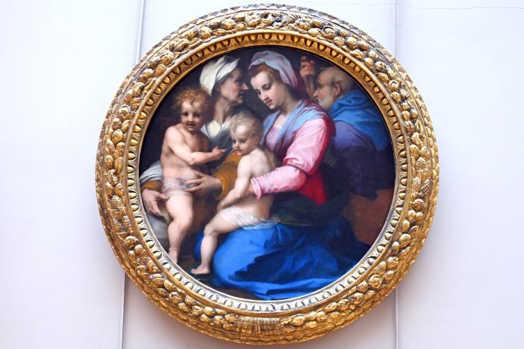 Andrea del Sarto (1512–1529), Die Heilige Familie mit der heiligen Elisabeth und dem Johannesknaben, Paris, Musée du Louvre, Saal 710j, um 1516