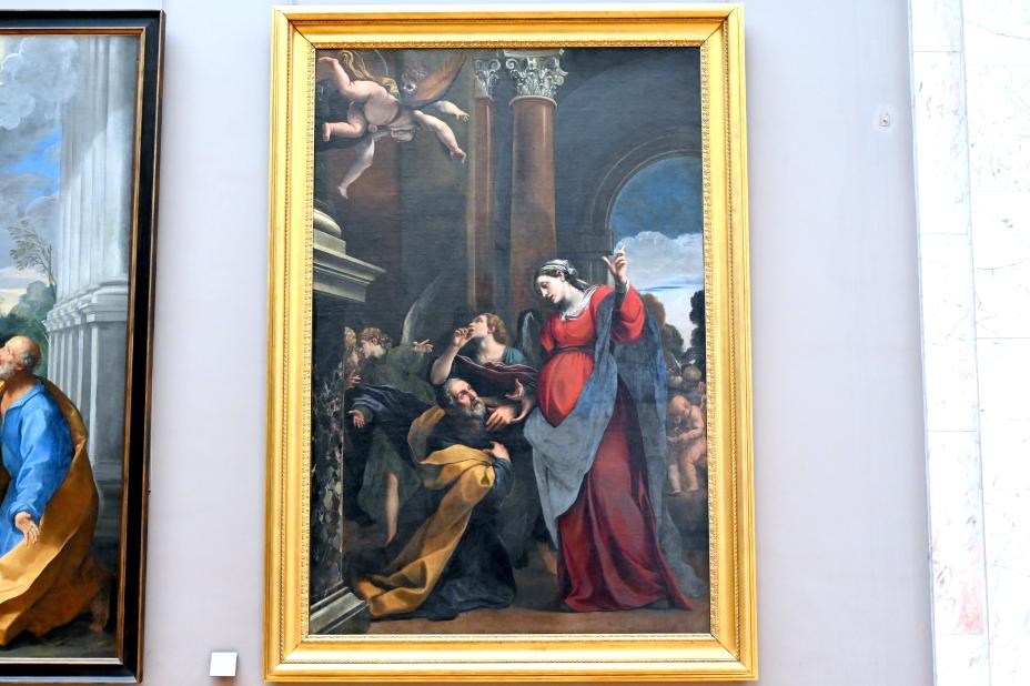 Alessandro Tiarini (1617–1631), Die Reue des Heiligen Josef, Bologna, Chiesa Santa Maria della Pietà, jetzt Paris, Musée du Louvre, Saal 716e, um 1617–1619