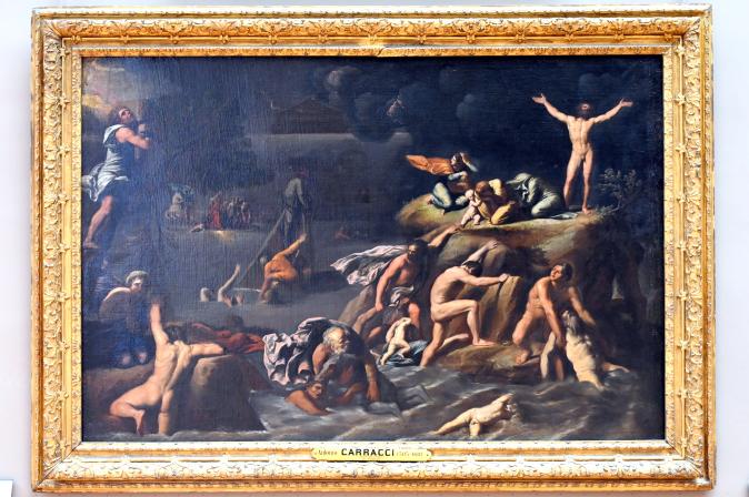 Antonio Carracci (1612–1617), Sintflut, Paris, Musée du Louvre, Saal 716e, um 1616–1618