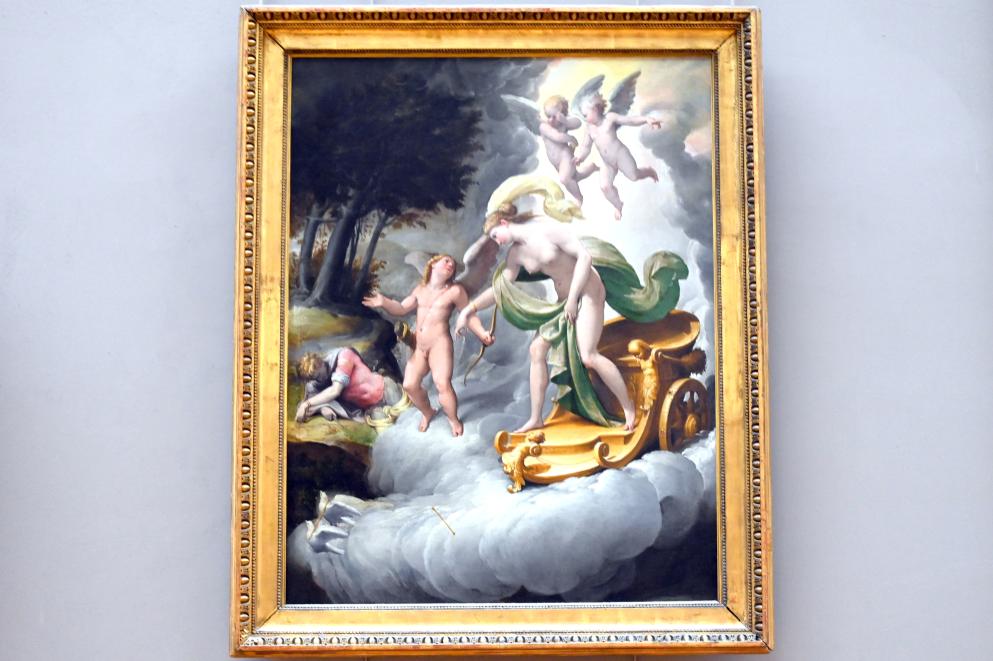 Jacopo Zanguidi (Bertoja) (1563), Venus wird von Amor zum toten Adonis geführt, Paris, Musée du Louvre, Saal 716e, um 1560–1566