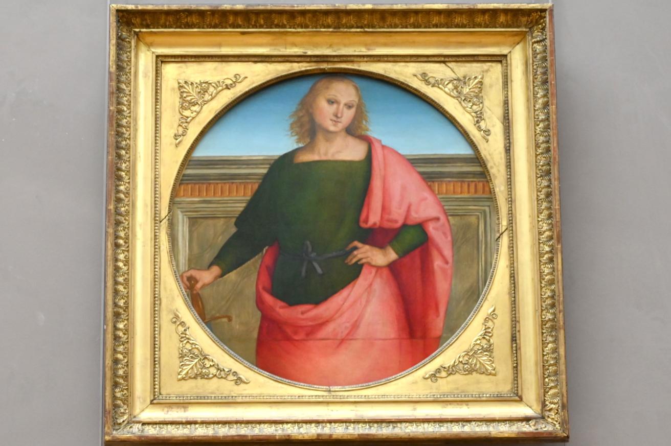 Pietro Perugino (Pietro di Cristoforo Vannucci) (1474–1517), Heiliger Martin (?), Perugia, Kirche Sant'Agostino, jetzt Paris, Musée du Louvre, Saal 710h, um 1502–1512, Bild 1/2