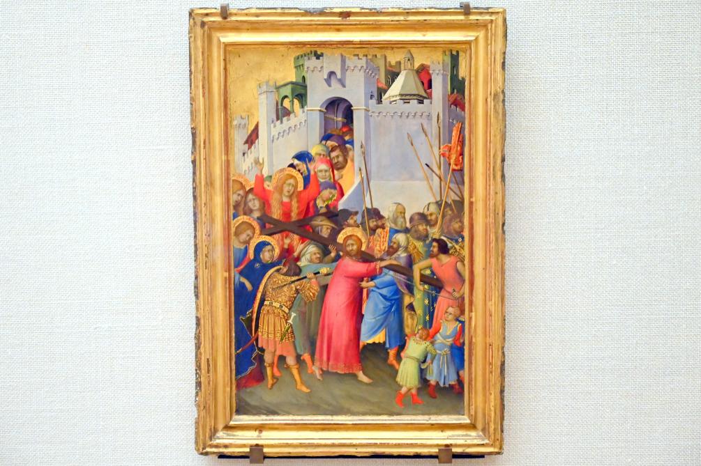 Simone Martini (1335), Kreuztragung Christi, Paris, Musée du Louvre, Saal 709, um 1335