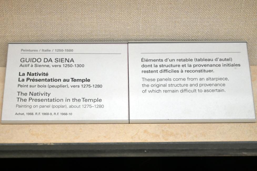 Guido da Siena (1275–1277), Geburt Christi, Paris, Musée du Louvre, Saal 709, um 1275–1280, Bild 2/2