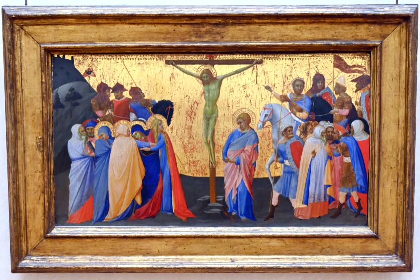 Bartolomeo Bulgarini (1342–1370), Kreuzigung, Siena, Dom von Siena (Cattedrale di Santa Maria Assunta), jetzt Paris, Musée du Louvre, Saal 709, um 1350–1351