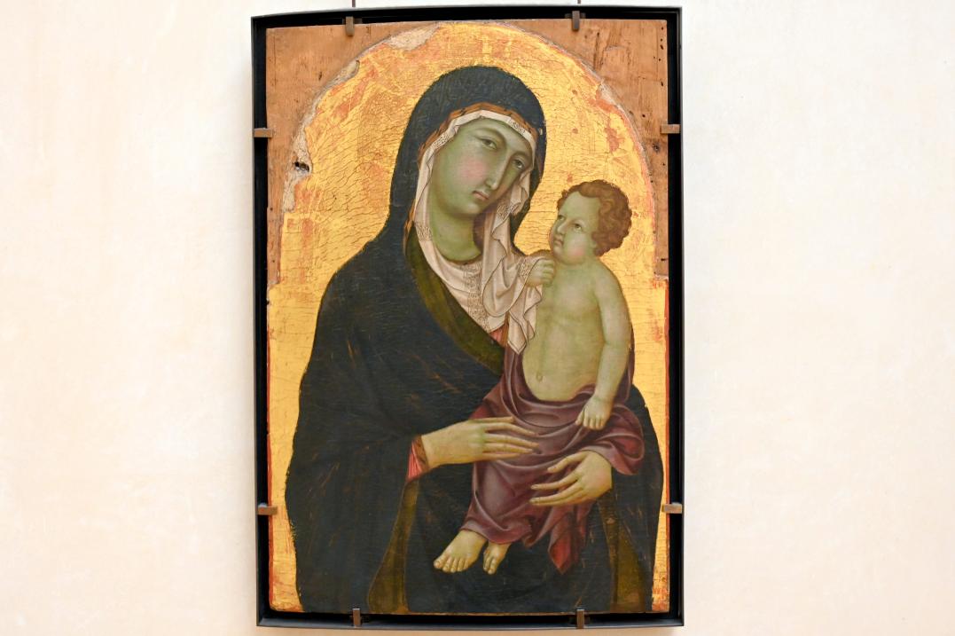 Ugolino di Nerio (1305–1332), Maria mit Kind, Paris, Musée du Louvre, Saal 709, um 1315–1320