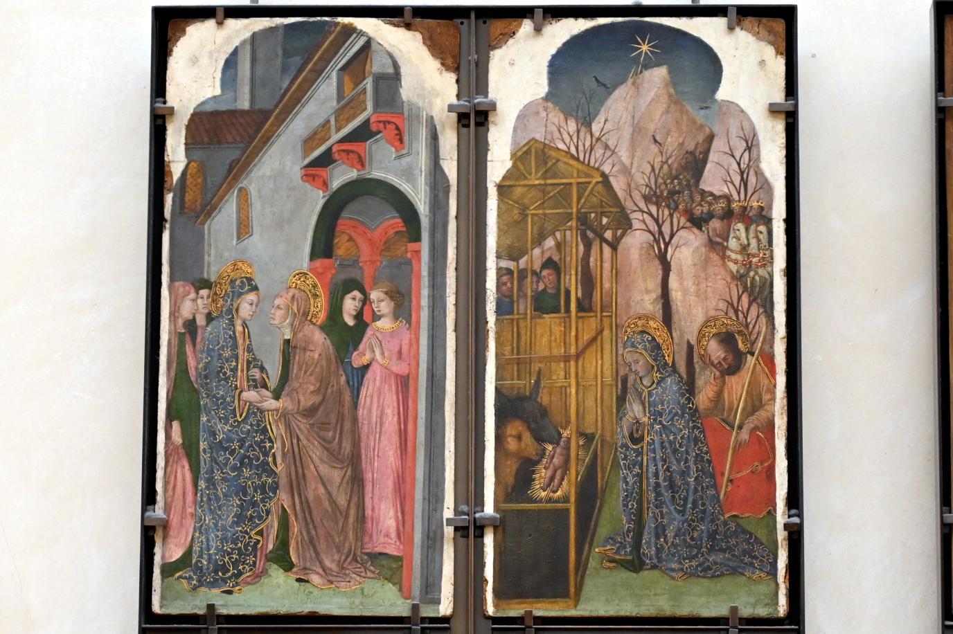 Giovanni Francesco da Rimini (1445), Zwölf Szenen aus dem Leben der Jungfrau Maria, Paris, Musée du Louvre, Saal 709, um 1440–1450, Bild 2/8