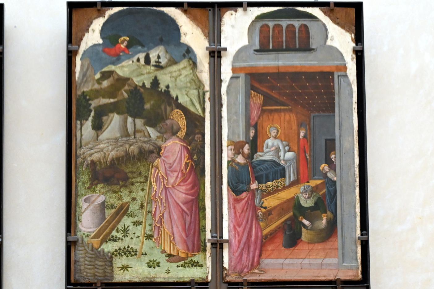 Giovanni Francesco da Rimini (1445), Zwölf Szenen aus dem Leben der Jungfrau Maria, Paris, Musée du Louvre, Saal 709, um 1440–1450, Bild 3/8