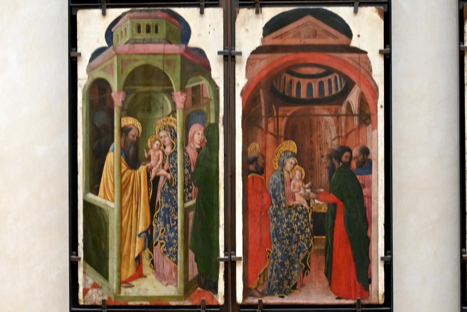 Giovanni Francesco da Rimini (1445), Zwölf Szenen aus dem Leben der Jungfrau Maria, Paris, Musée du Louvre, Saal 709, um 1440–1450, Bild 4/8