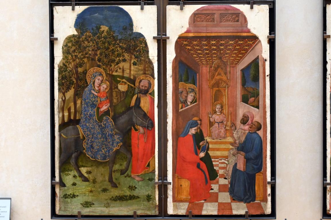 Giovanni Francesco da Rimini (1445), Zwölf Szenen aus dem Leben der Jungfrau Maria, Paris, Musée du Louvre, Saal 709, um 1440–1450, Bild 6/8