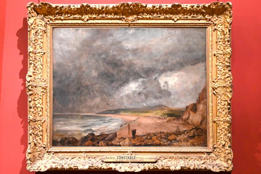 John Constable (1804–1837), Die Weymouth Bay vor dem Sturm, Paris, Musée du Louvre, Saal 713, vor 1830, Bild 1/2