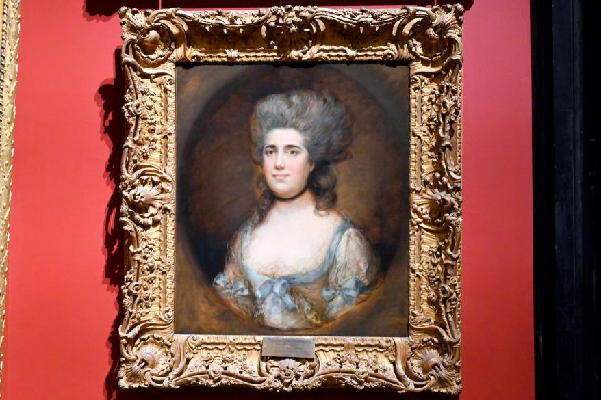 Thomas Gainsborough (1748–1788), Porträt der Miss Elizabeth Anne Gosset (1740-1804), die 1772 M's John Creuze wurde, Paris, Musée du Louvre, Saal 713, um 1772, Bild 1/2