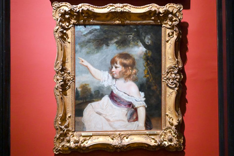 Joshua Reynolds (1754–1789), Porträt der Master Hare (Die Kindheit), Paris, Musée du Louvre, Saal 713, 1789