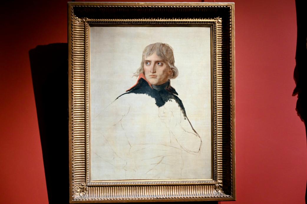 Jacques-Louis David (1782–1824), Porträt des General Bonaparte (1769-1821), Paris, Musée du Louvre, Saal 714, um 1797–1798, Bild 1/2