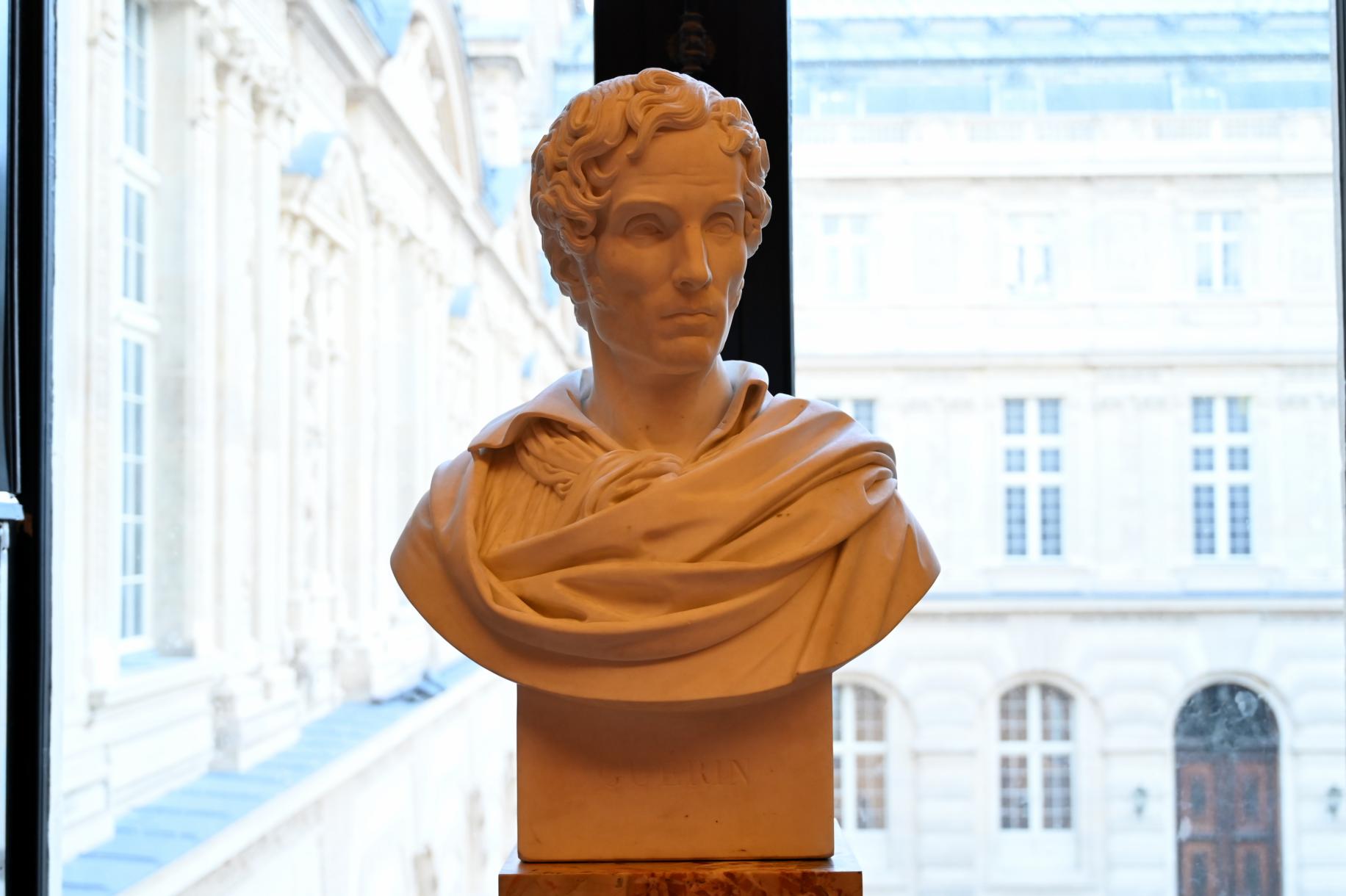 Augustin-Alexandre Dumont (1836), Guérin (1774–1833), Maler und Direktor der Französischen Akademie in Rom (1823–1828), Paris, Musée du Louvre, Saal 715, 1836