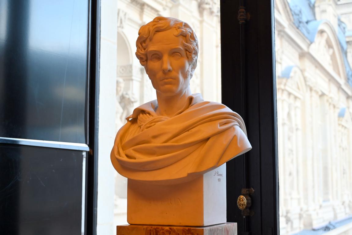 Augustin-Alexandre Dumont (1836), Guérin (1774–1833), Maler und Direktor der Französischen Akademie in Rom (1823–1828), Paris, Musée du Louvre, Saal 715, 1836, Bild 2/3