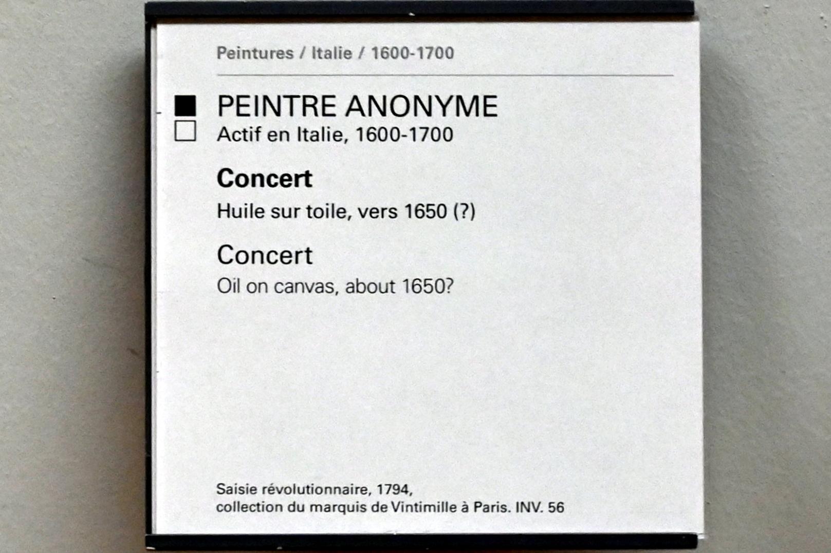 Das Konzert, Paris, Musée du Louvre, Saal 717, um 1650, Bild 2/2