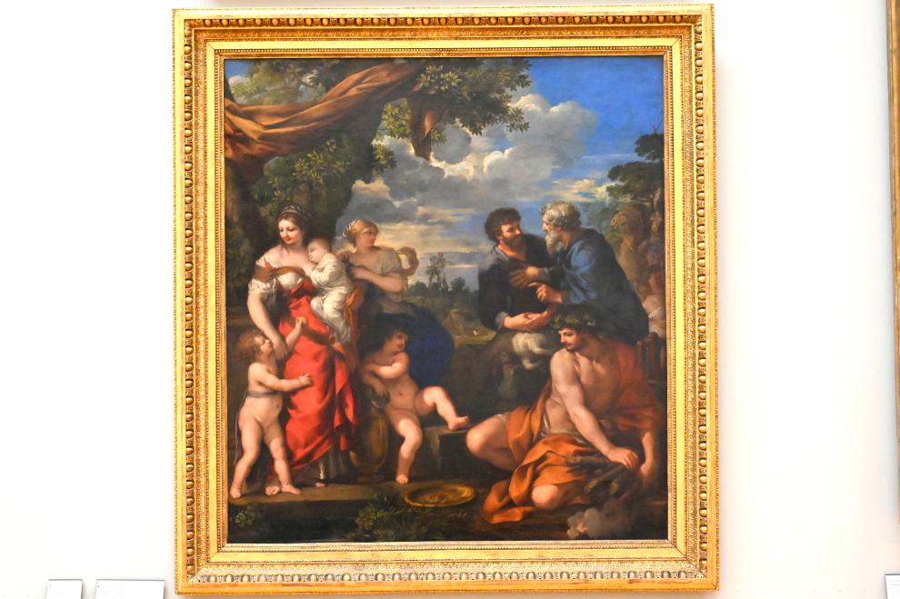 Pietro da Cortona (1622–1645), Der Bund von Jakob und Laban, Paris, Musée du Louvre, Saal 717, um 1630–1635, Bild 1/2