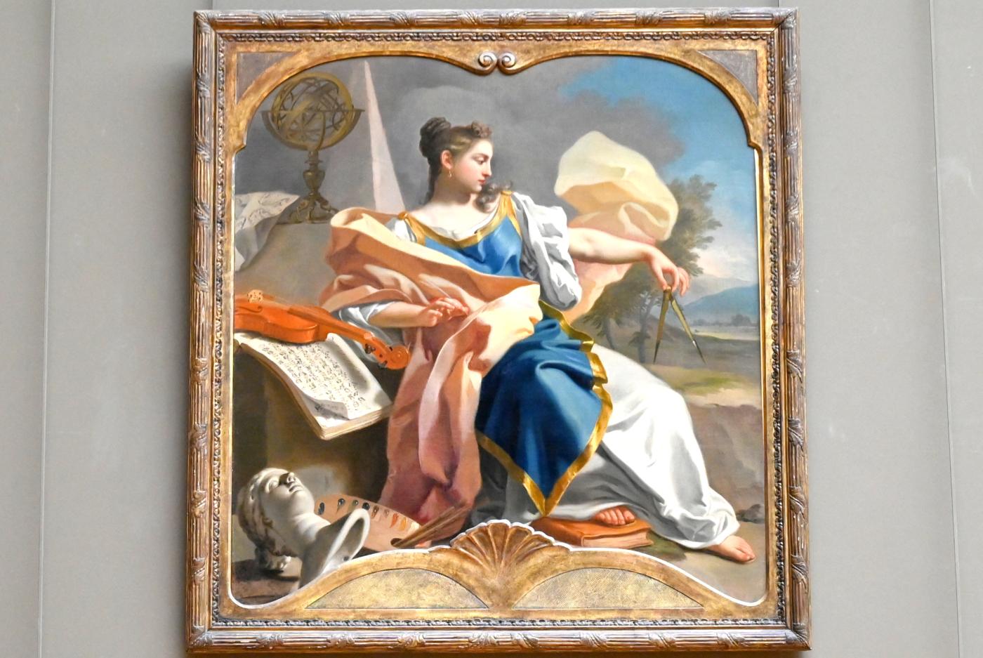 Francesco de Mura (1748–1756), Allegorie der Künste, Paris, Musée du Louvre, Saal 718, um 1747–1750