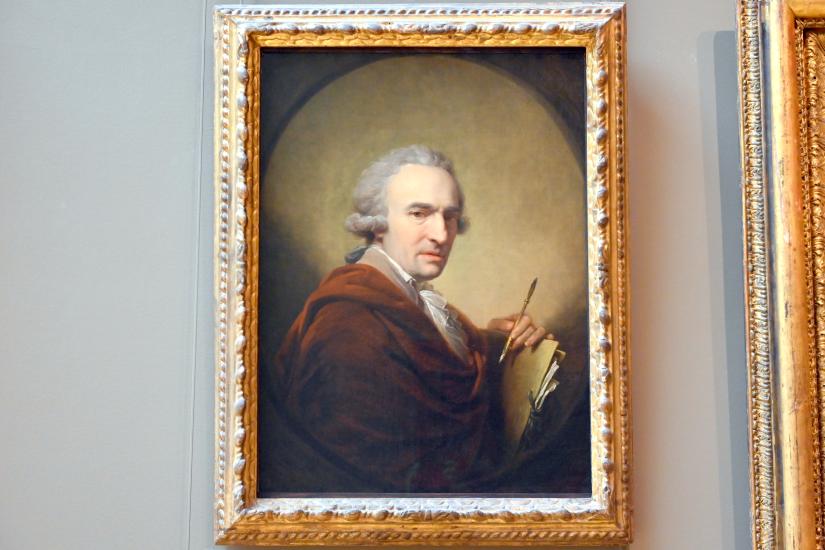Johann Baptist Lampi der Ältere (1780–1809), Porträt eines Künstlers, Paris, Musée du Louvre, Saal 718, 1790