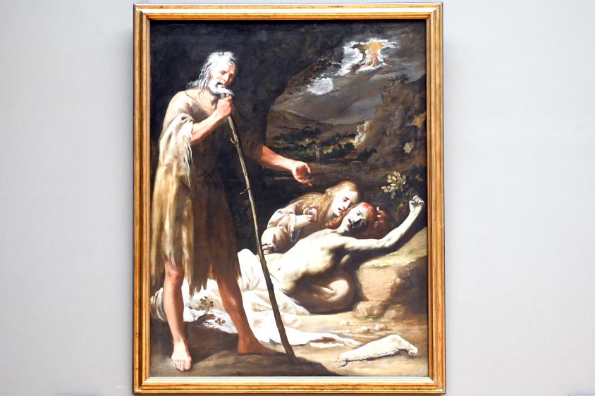 Sebastián Martínez Domedel (1665), Adam und Eva trauern um den toten Abel, Sevilla, Kathedrale Santa María de la Sede, jetzt Paris, Musée du Louvre, Saal 718, um 1665